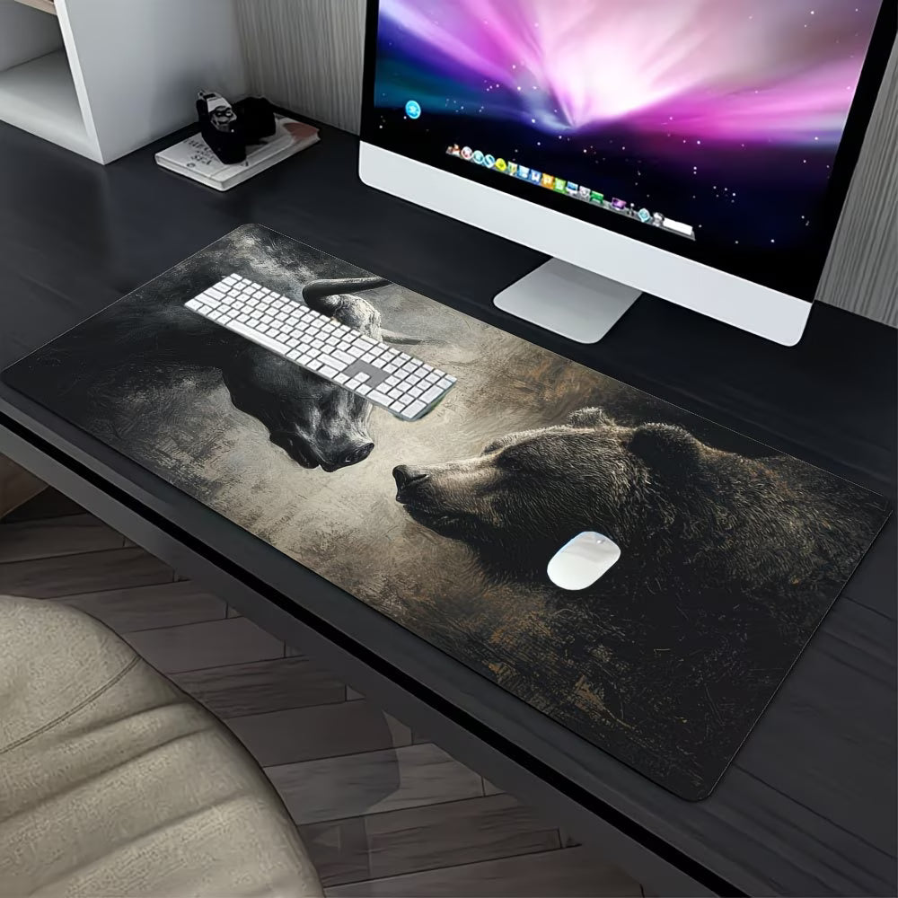 BULL BEAR mouse pad